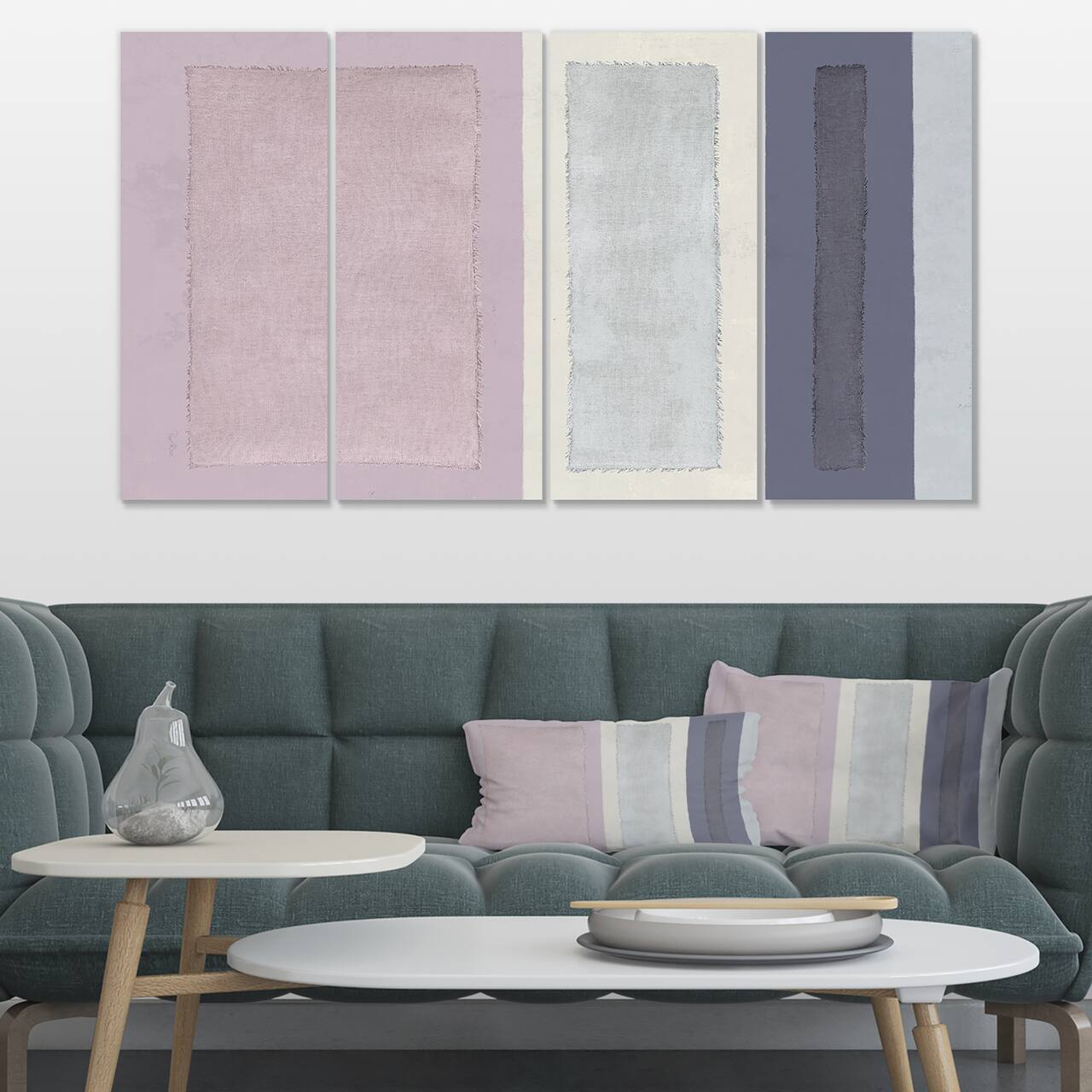 Designart - Painted Weaving IV FB - Modern & Contemporary Canvas Art